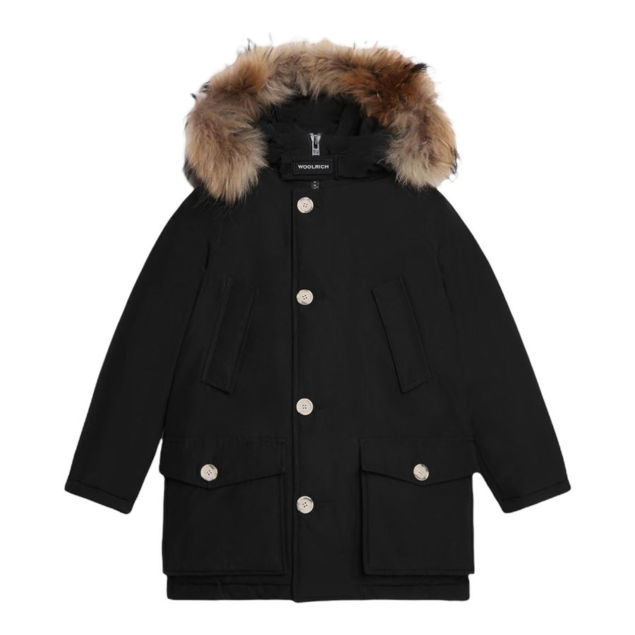 ARCTIC DETACHABLE FUR PARKA GIACCA BOYS Woolrich | WKOU0187MRUT0641BLK